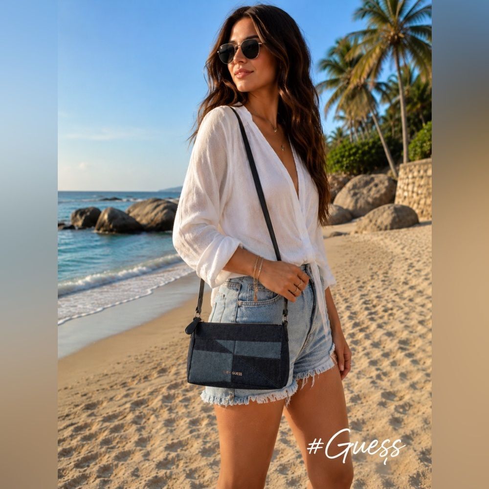 *Guess* Like new Denim Purse